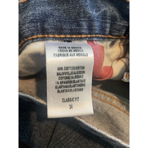 Vintage Lucky Brand Jeans Men’s Size 34R Classic Fit Medium Wash Wide Leg Y2K - Picture 9 of 11